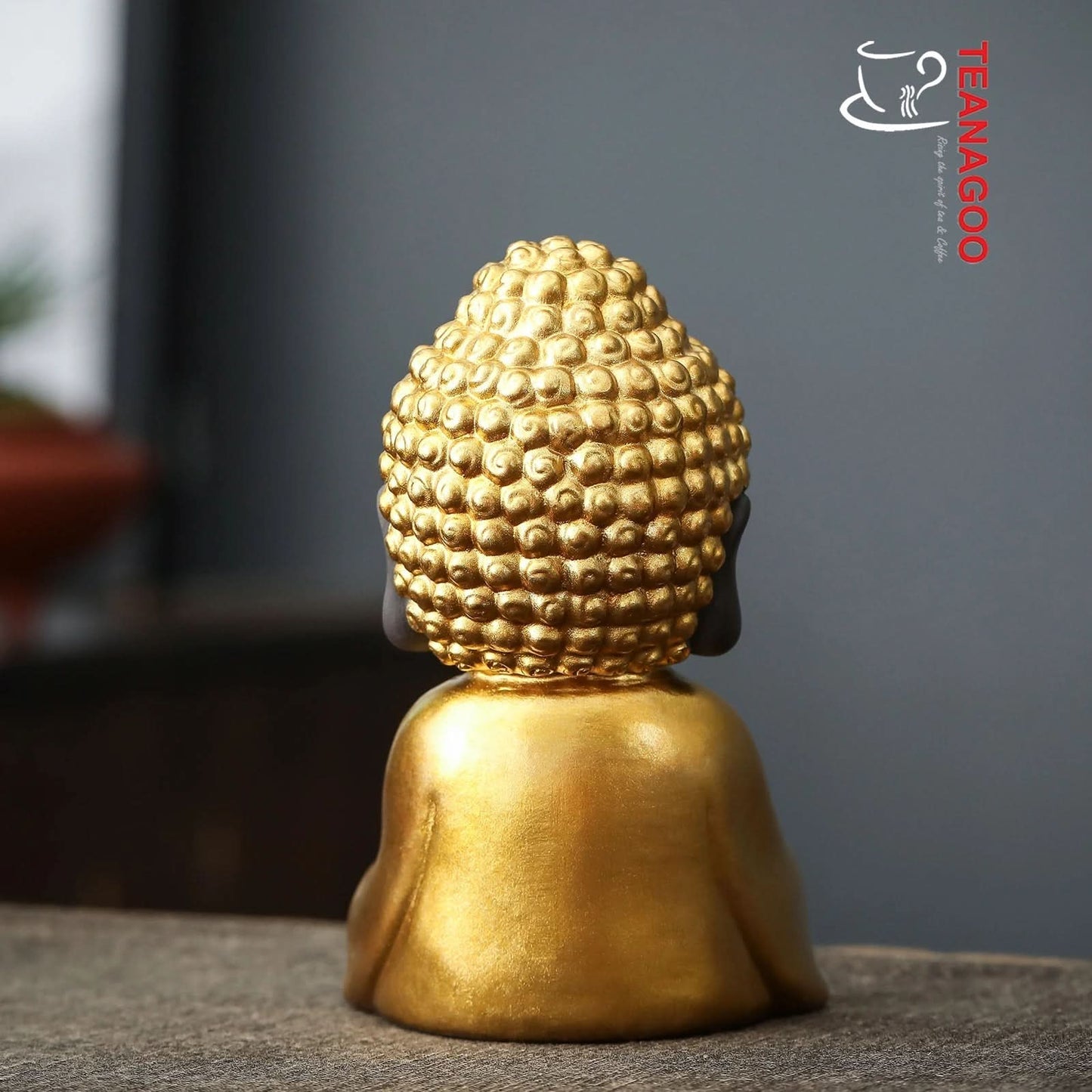 Golden Buddha Decor Pottery Tea Toy Chinese Kungfu Tea Set Pet Tea Tray Tea Pet Teapet