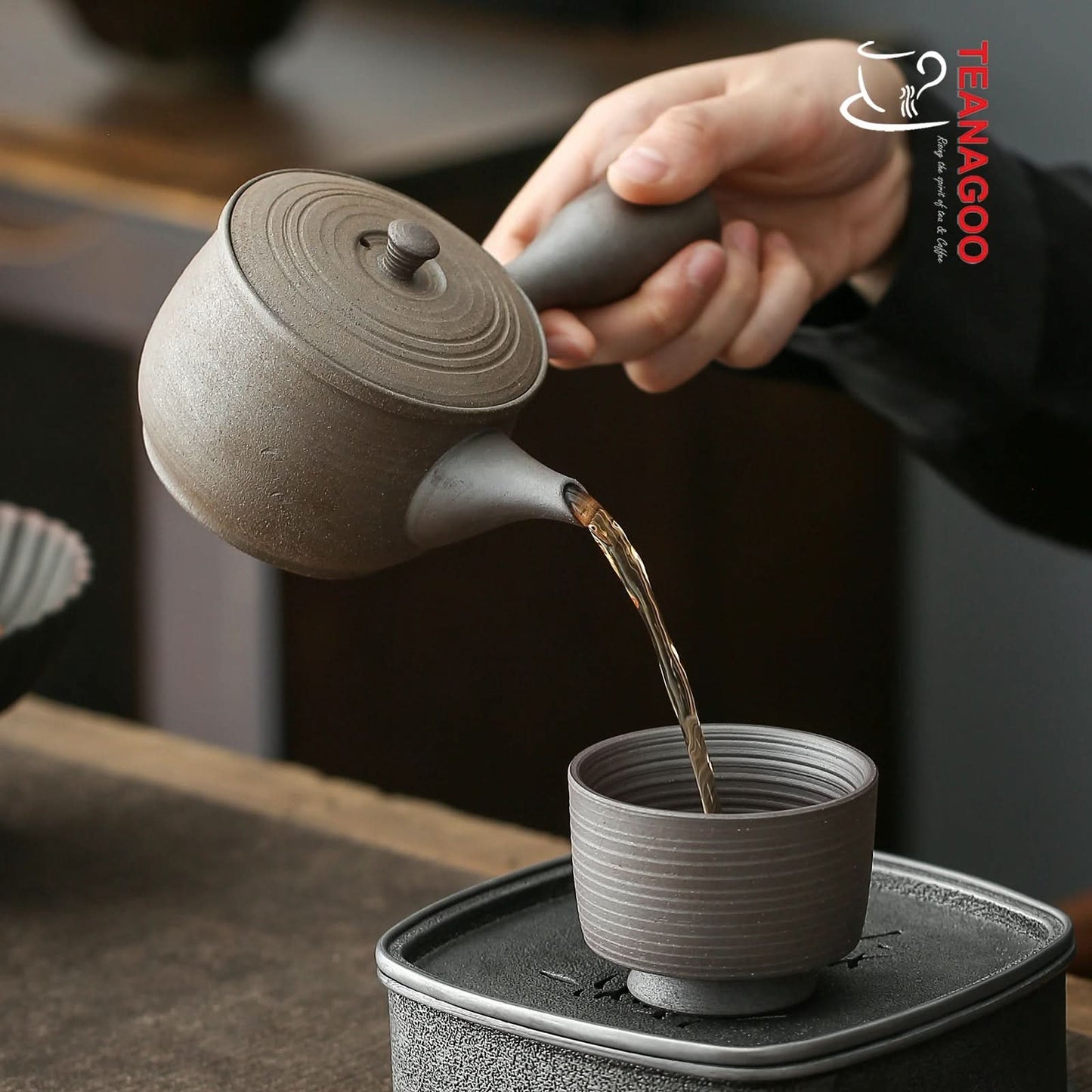 Handcrafted Pottery Clay Teapot 200ml Ceramic Tea Accessory