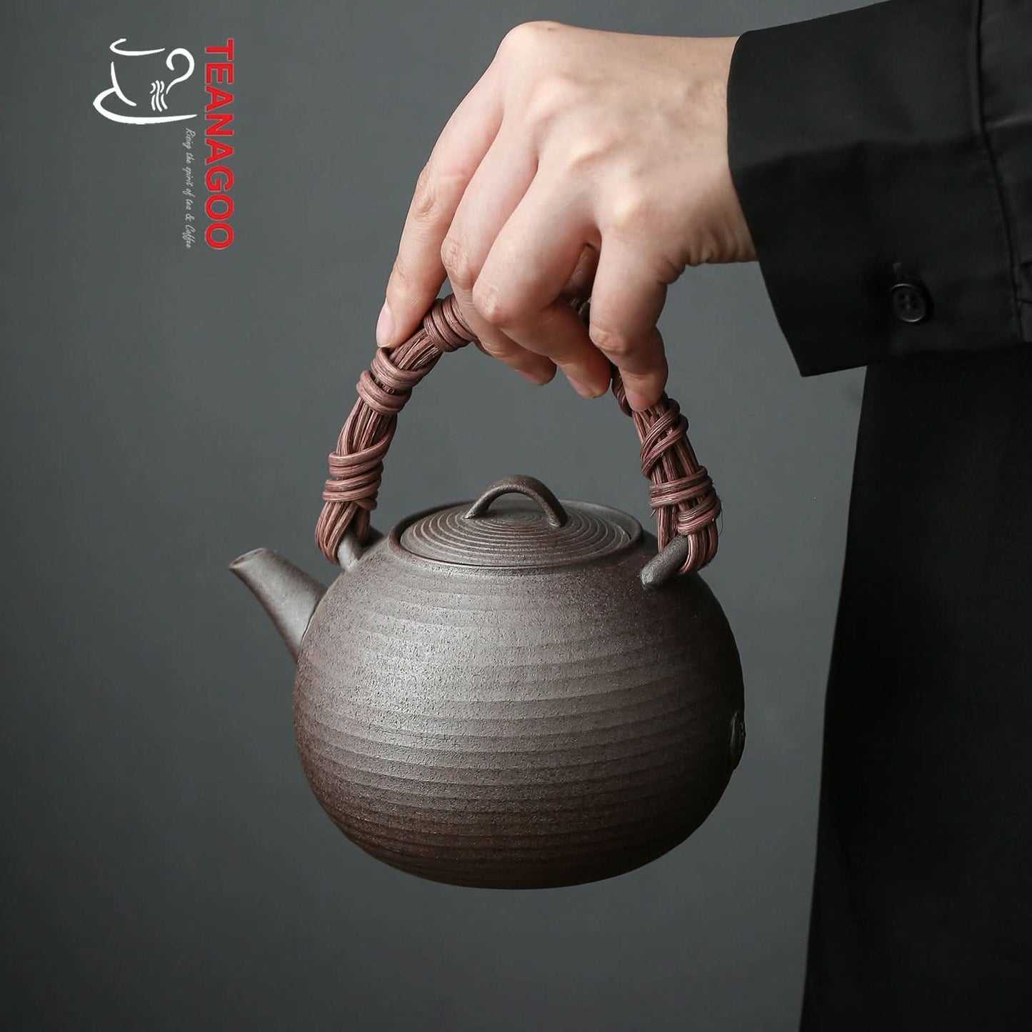Handcrafted Pottery Clay Teapot 410ml Ceramic Tea Accessory