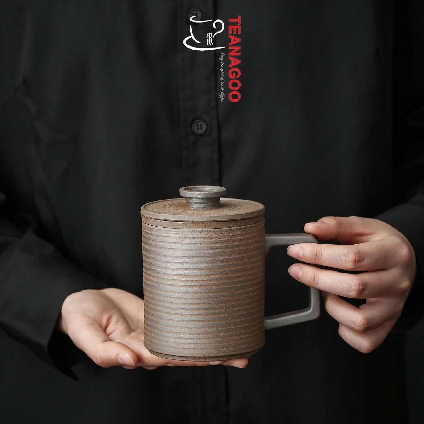 Handmade Ceramic Brewing Mug Pottery Gongfu Teaware Teaset