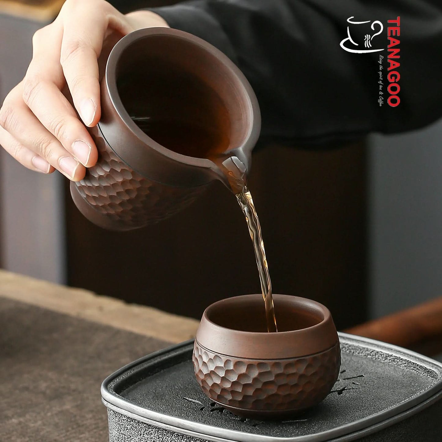Handmade Pottery Fair Cup 140ml Clay Tea Ware Tea Accessory