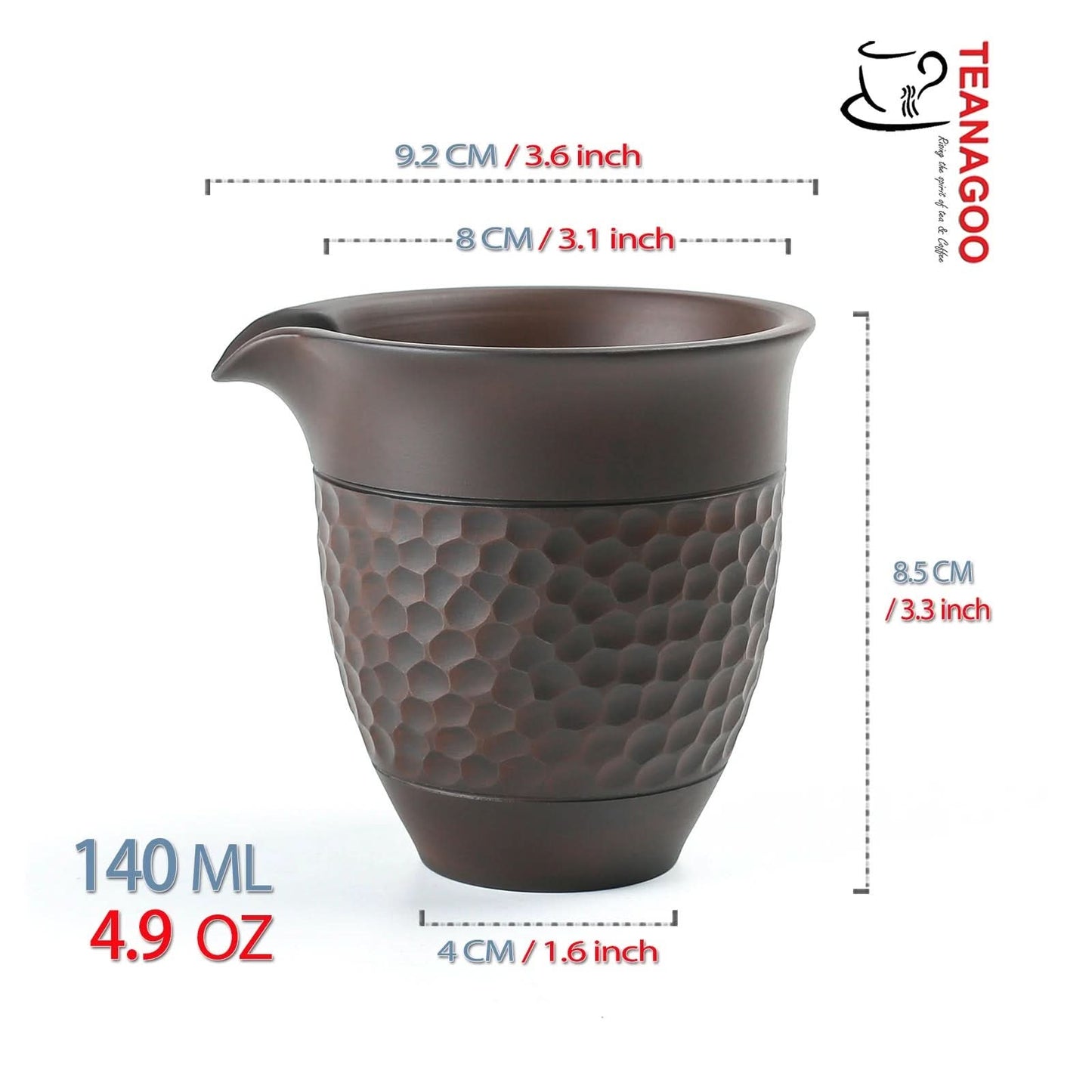 Handmade Pottery Fair Cup 140ml Clay Tea Ware Tea Accessory
