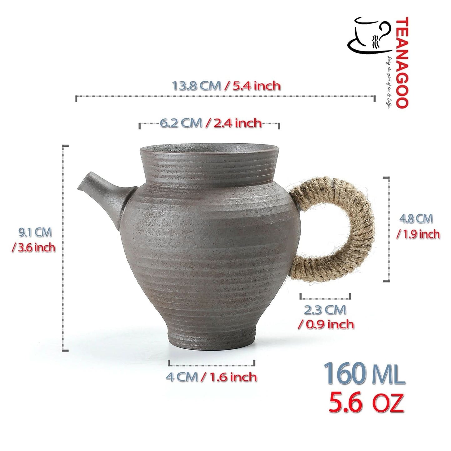 Handmade Pottery Fair Cup 160ml Clay Tea Ware Tea Accessory