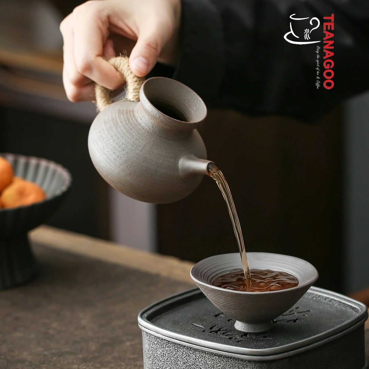 Handmade Pottery Fair Cup 180ml Clay Tea Ware Tea Accessory