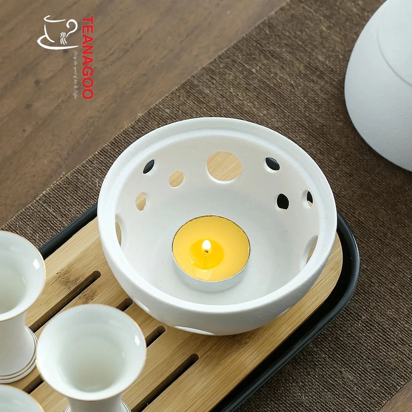 Ceramic Sake Set with Warmer, 10pcs/set, 2 Packing Options Available