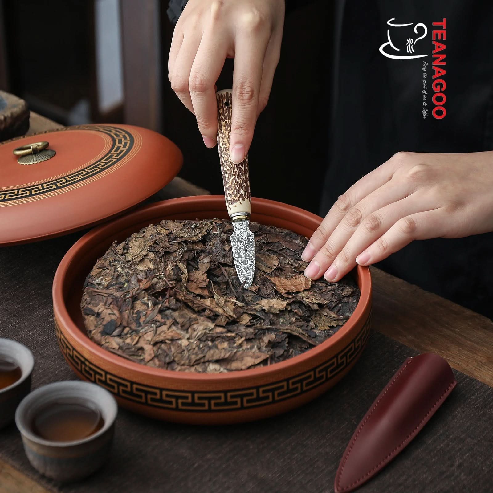 Professional Puerh Tea Cake Pick Tool Stainless Steel and wooden Tea Knife Tea Needle