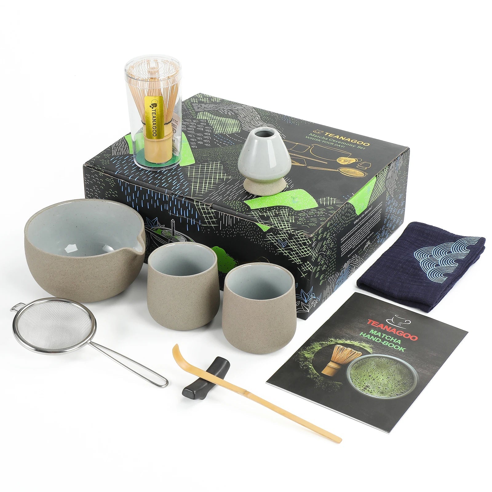 Japanese Tea Set for Matcha - Matcha Bowl with Spout