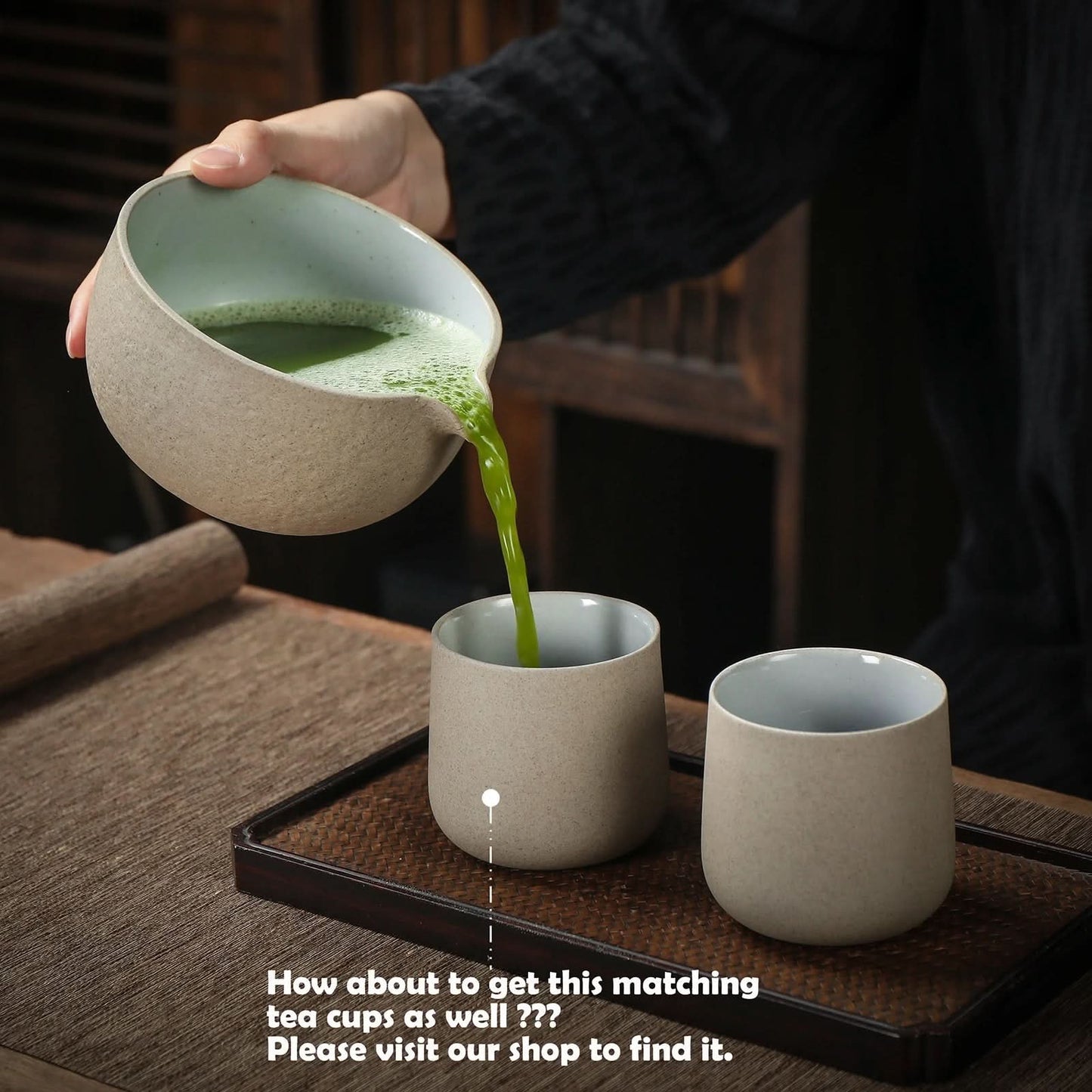 Luxury Japanese Matcha Ceremony Set,11pcs/set,with Bamboo Tea Tray & Canister,O2 - TEANAGOO