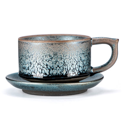 Abyss Blue Tenmoku Mug