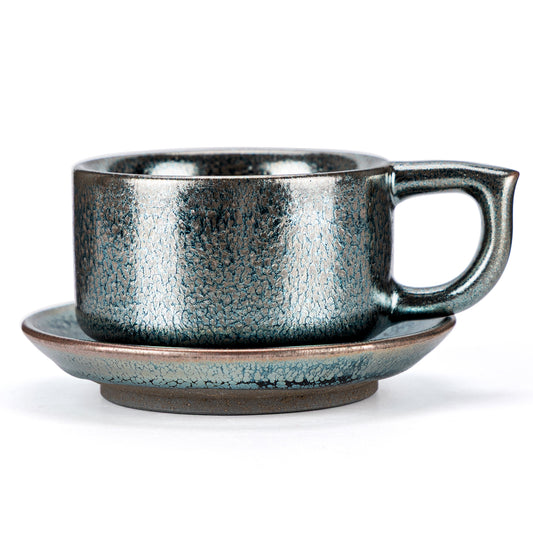 Midnight Frost Tenmoku Mug