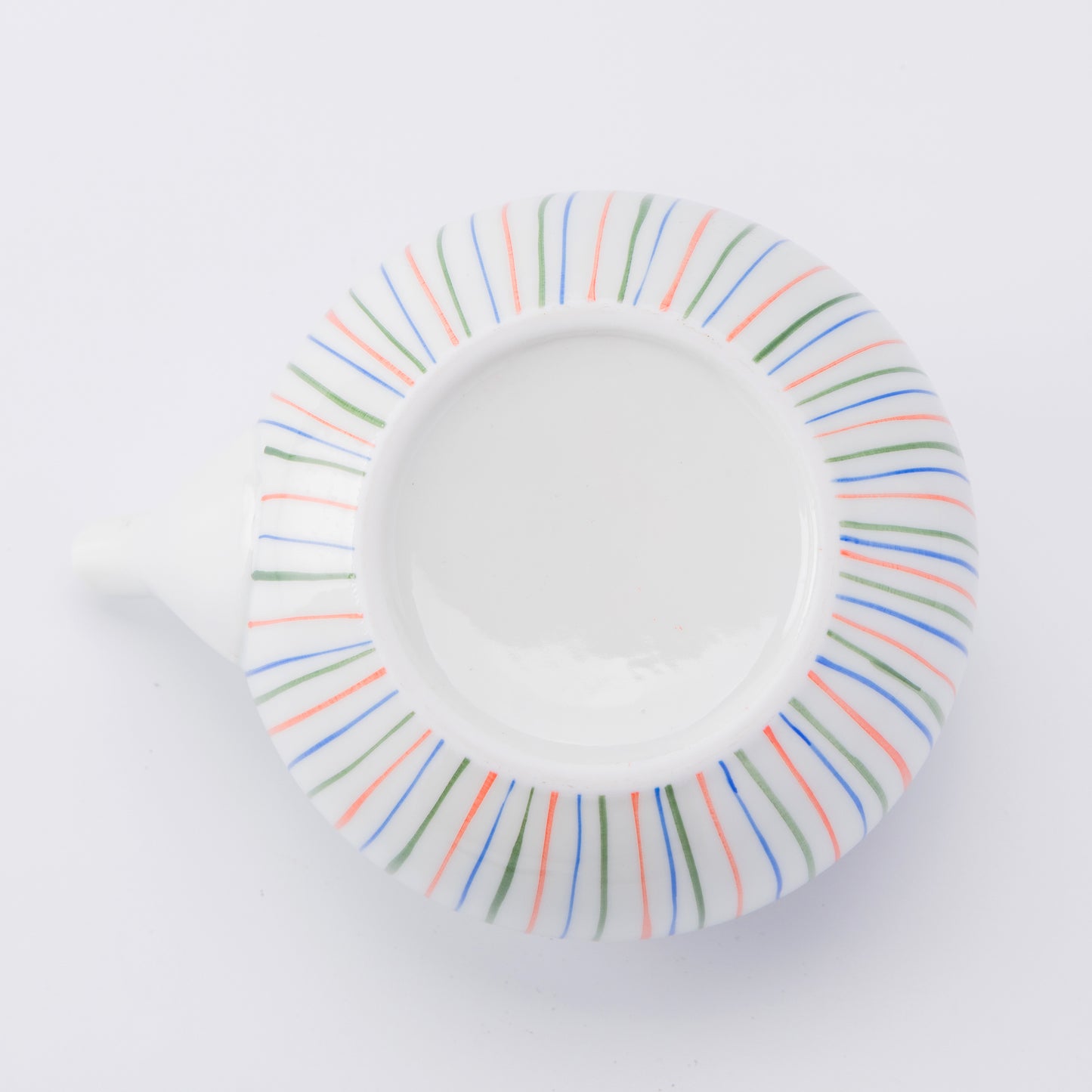 Rainbow Stripe Porcelain Teapot