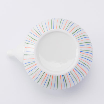 Rainbow Stripe Porcelain Teapot