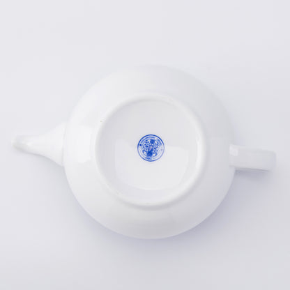 Blue Floral Porcelain Teapot