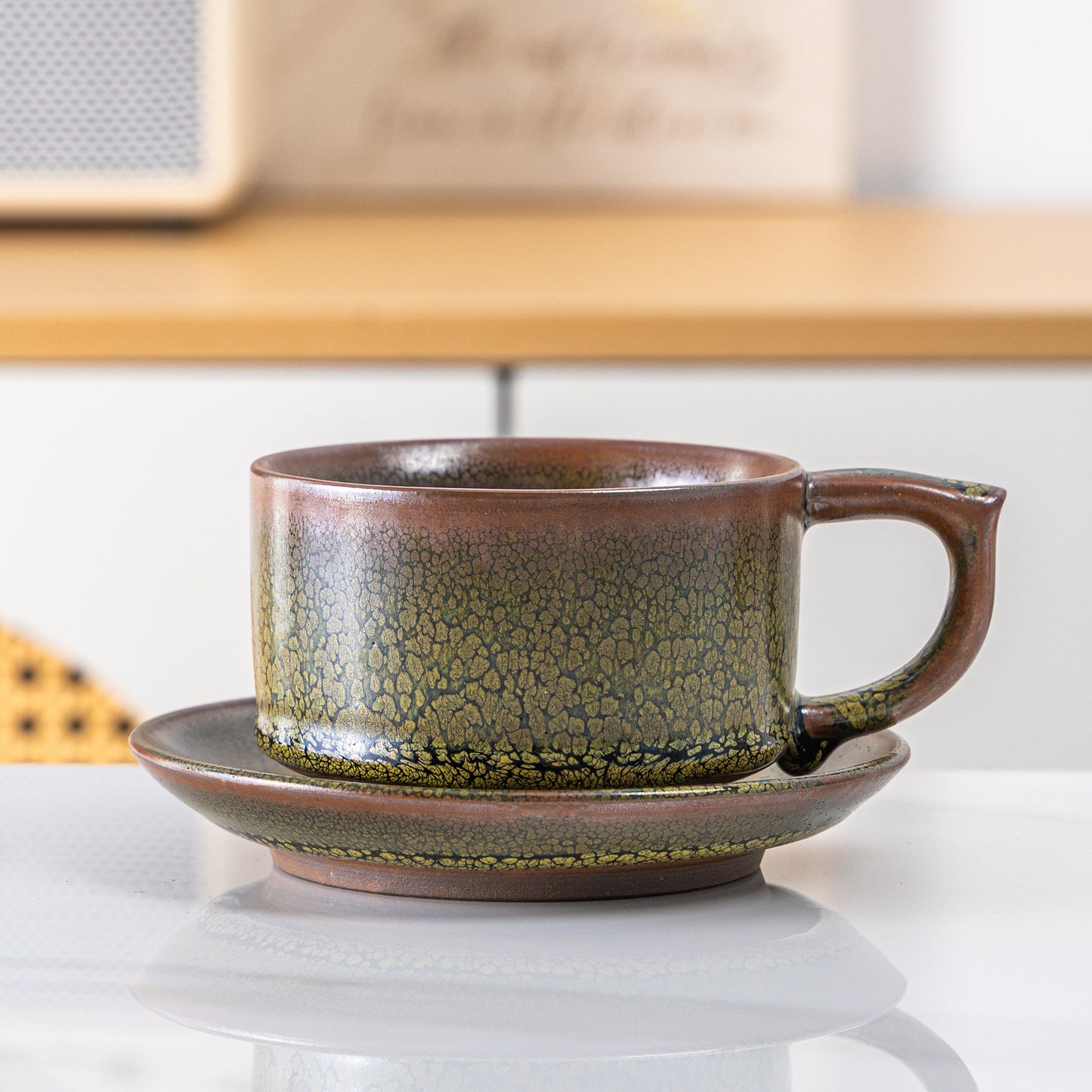 Golden Oilspot Mug