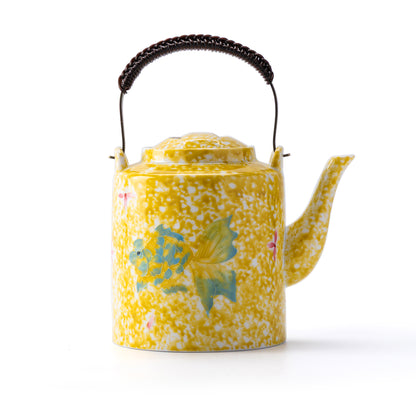 Golden Koi Porcelain Teapot