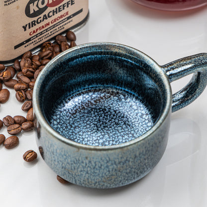 Midnight Frost Tenmoku Mug