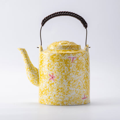 Golden Koi Porcelain Teapot