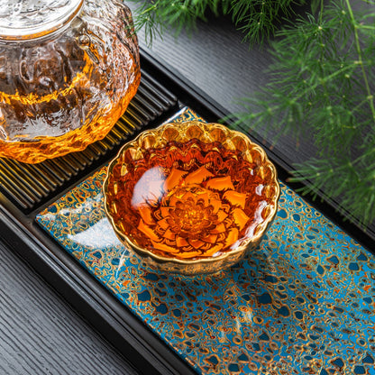 Gilded Pink Lotus Tenmoku