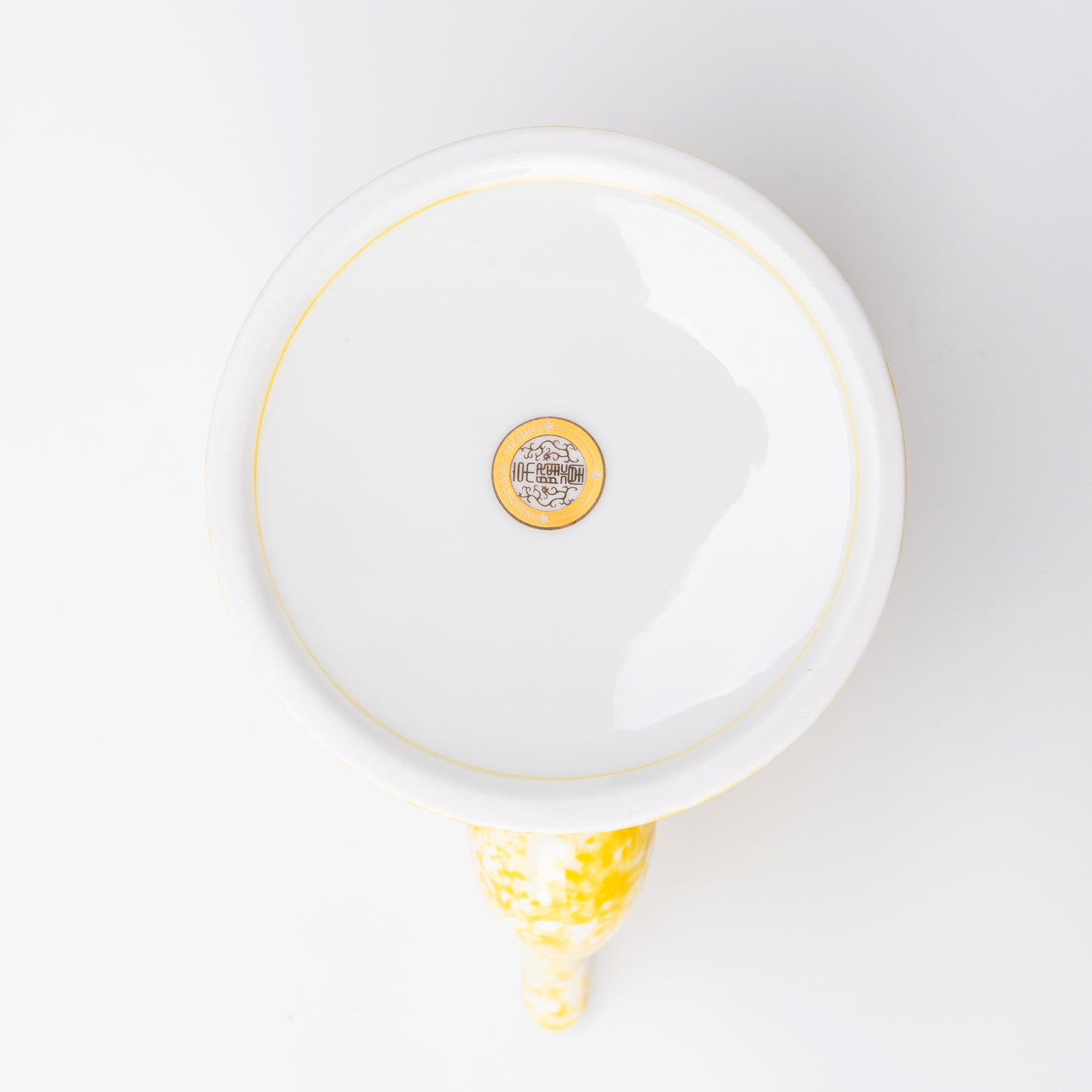 Golden Koi Porcelain Teapot