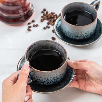 Abyss Blue Tenmoku Mug