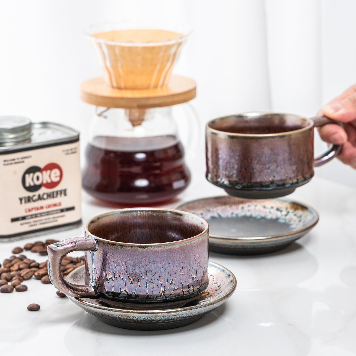 Copper Galaxy Tenmoku Mug