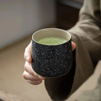 Japanese Tea Cups 4 pcs Set Obsidian