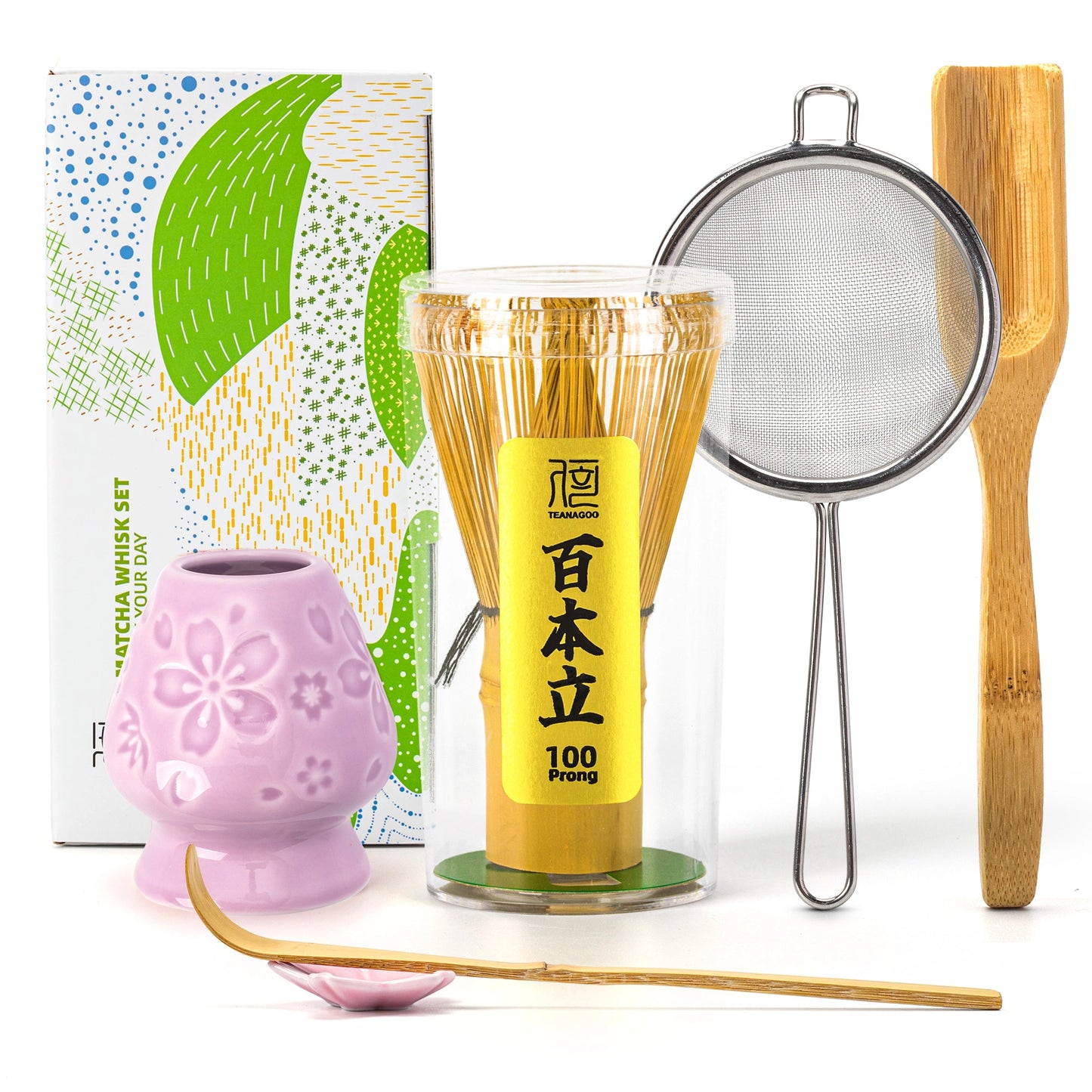 Matcha Whisk Set Sakura Purple