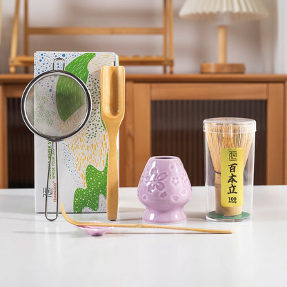 Matcha Whisk Set Sakura Purple
