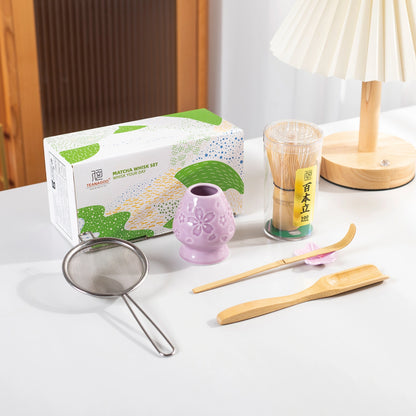 Matcha Whisk Set Sakura Purple