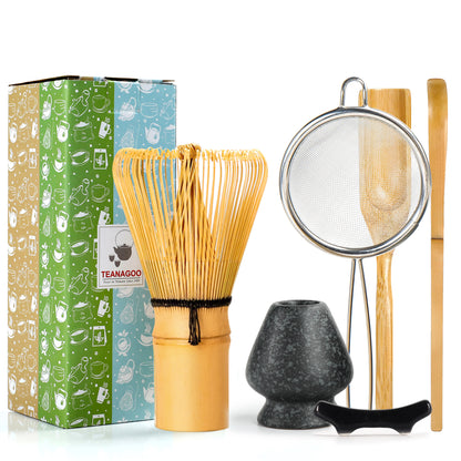 Matcha Whisk Set Obsidian with sifter