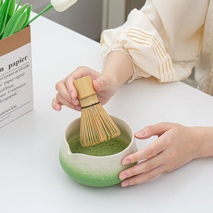 Matcha Whisk Set Snow Mountain Green
