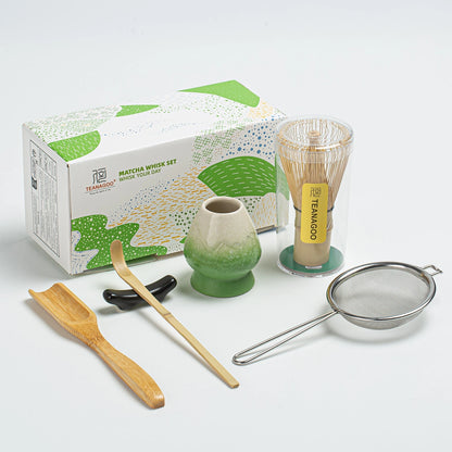 Matcha Whisk Set Snow Mountain Green