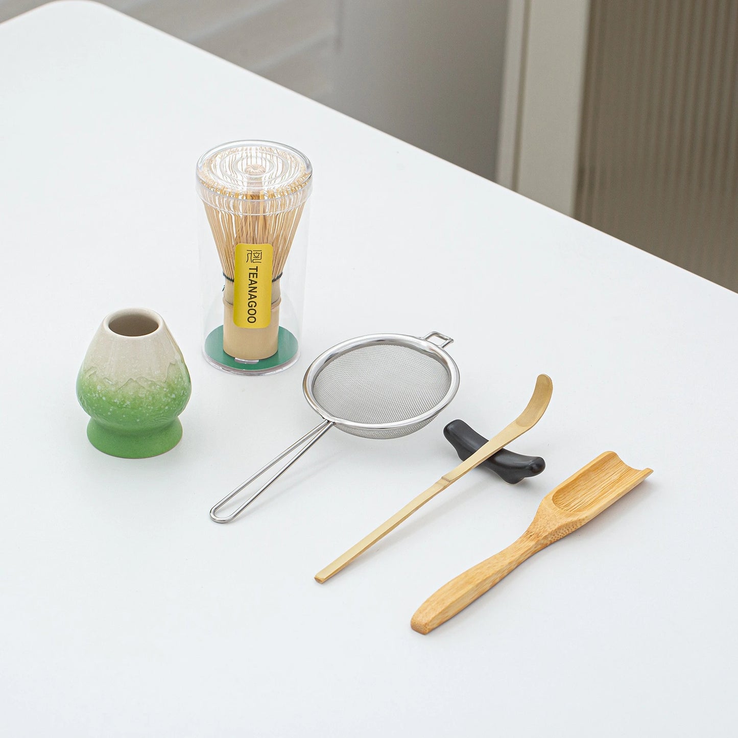 Matcha Whisk Set Snow Mountain Green