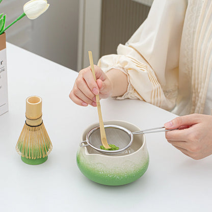 Matcha Whisk Set Snow Mountain Green