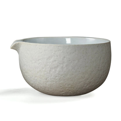 Matcha Bowl with Whisk Holder Dusty White