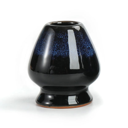 Matcha Bowl with Whisk Holder Deep Space Deep Ocean