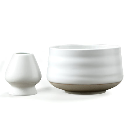 Ceramic White Matcha Bowl