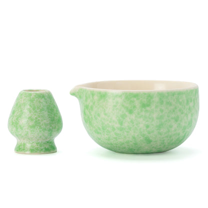 Green Paradise Matcha Bowl with Spout