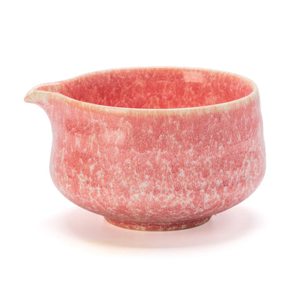 Pink Ocean Matcha Bowl with Spout