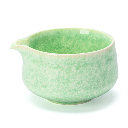 Green Ocean Matcha Bowl with Spout