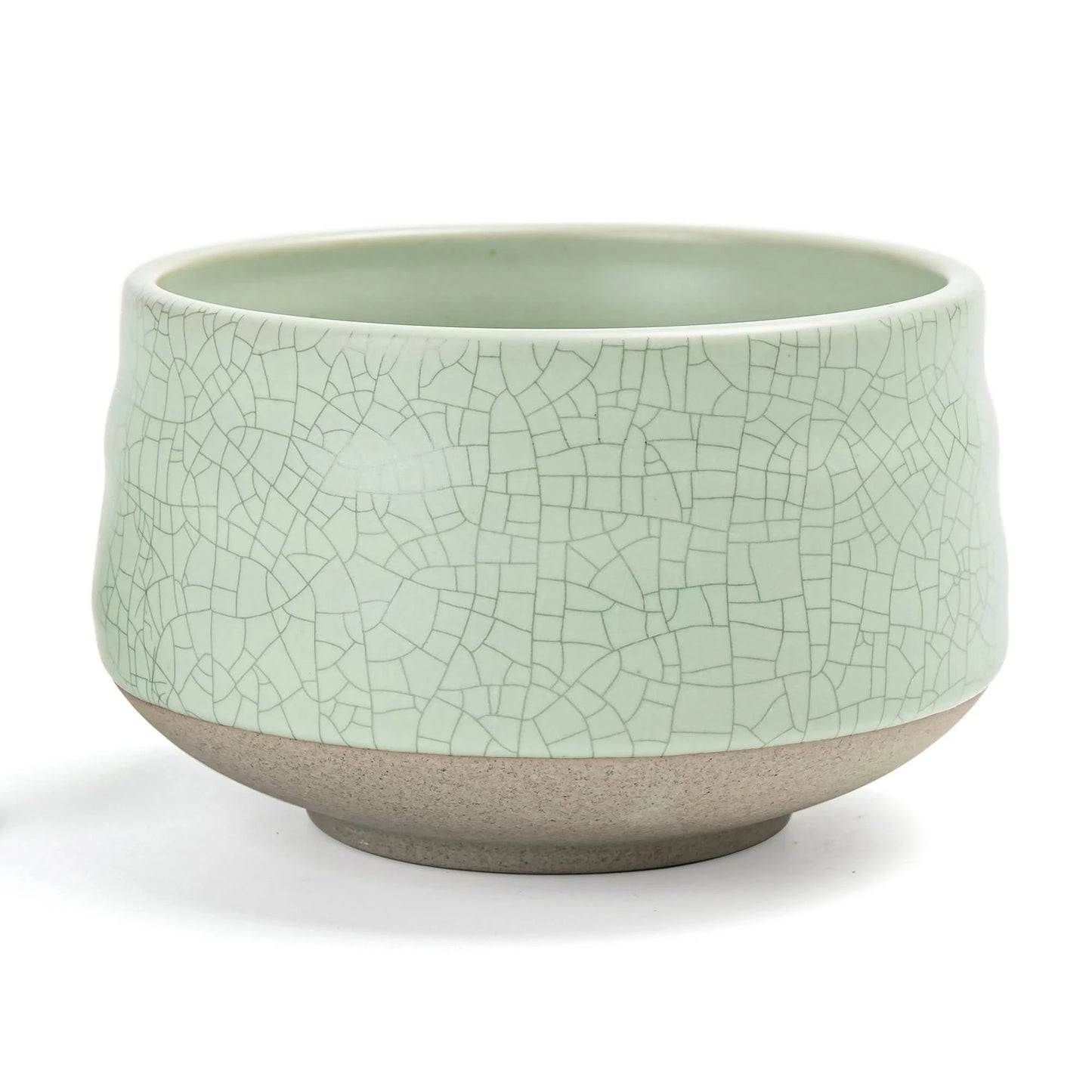 Matcha Bowl with Whisk Holder Green Web