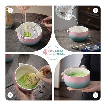 Matcha Set-Beginner Set Pinky Blue