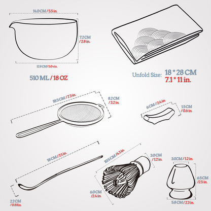 Set de Matcha - Set para principiantes Blanco polvoriento 