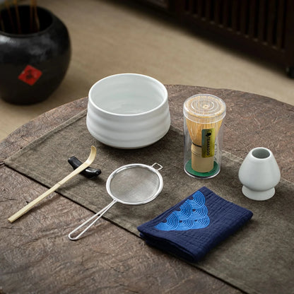 Matcha Set-Beginner Set Ceramic White