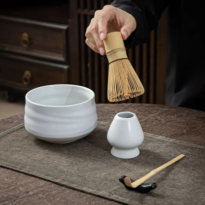 Matcha Set-Beginner Set Ceramic White