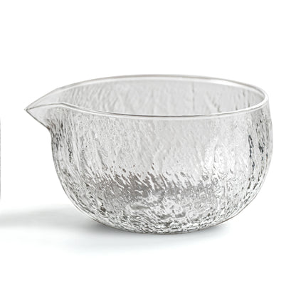 Crystal White Matcha Bowl with Spout