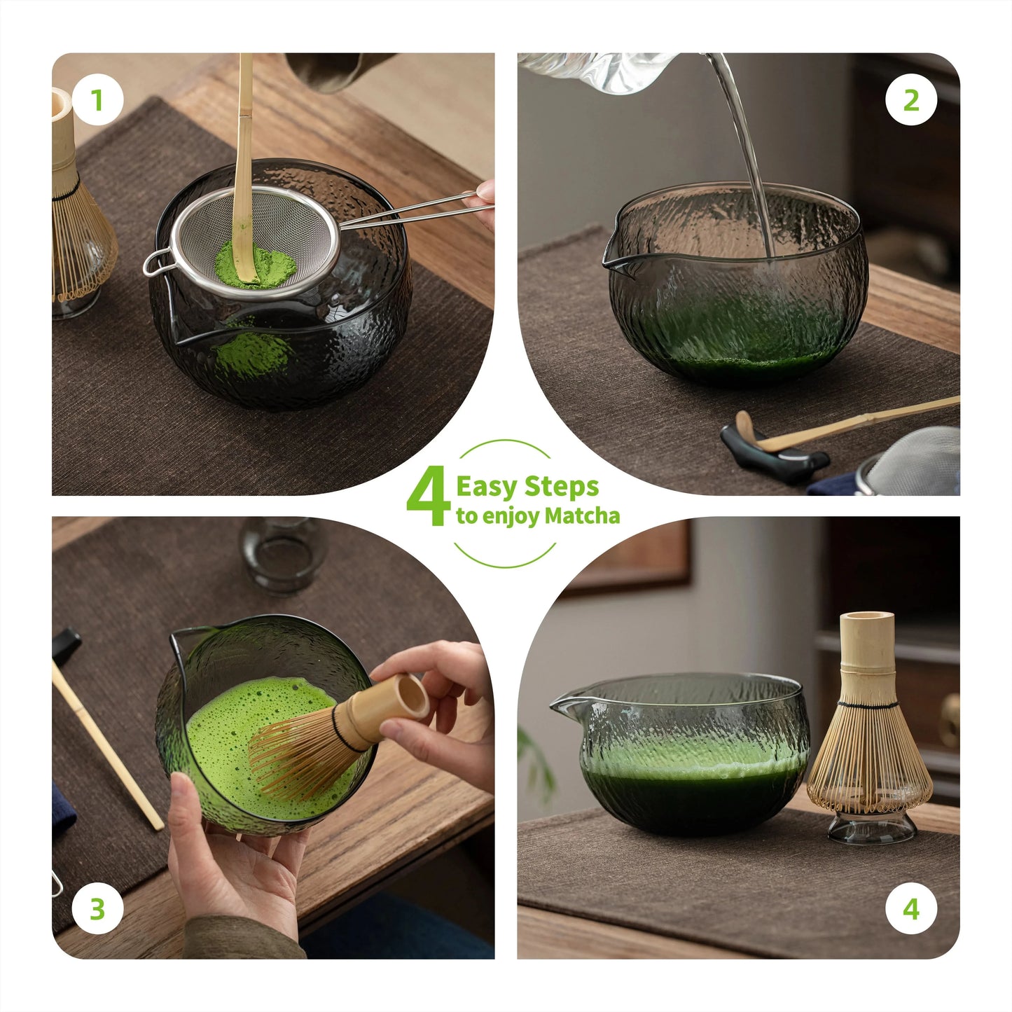 Matcha Set-Beginner Set Transparent Crystal Black (PB)