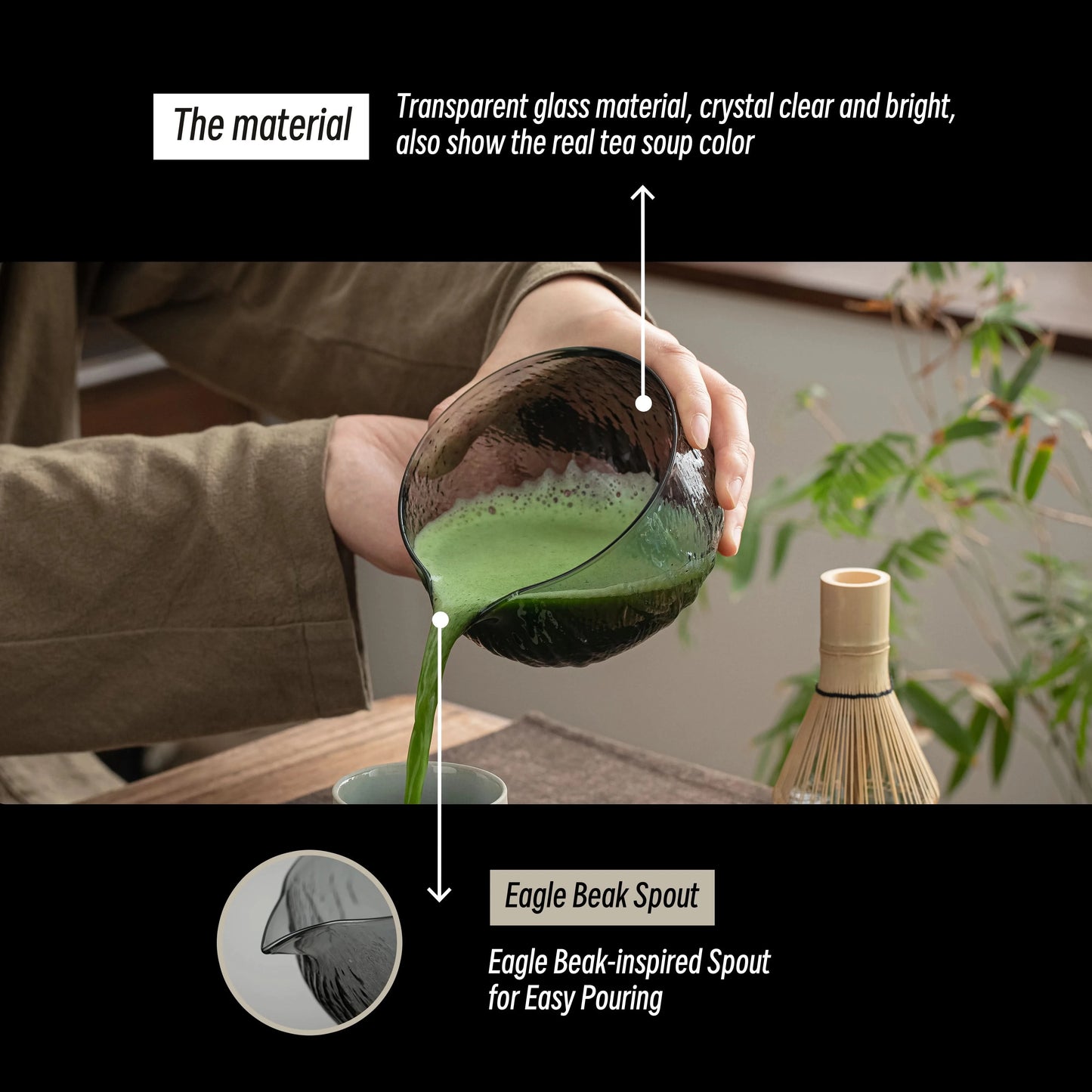 Matcha Set-Beginner Set Transparent Crystal Black (PB)