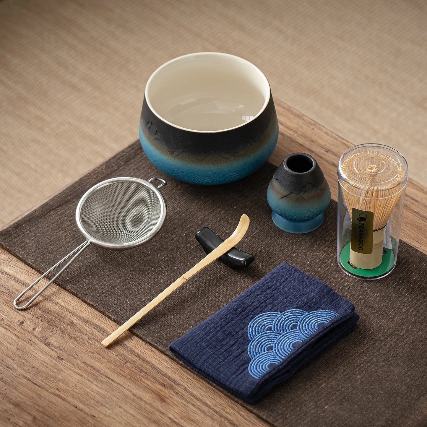 Black Blue Matcha Bowl