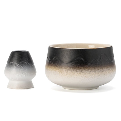 Black White Matcha Bowl